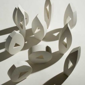 Crescendo verticale (10 elementi) - Gesso - 1977