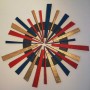 Raggiera - Legno dorato e colorato - 2014