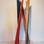 Le quattro Grazie - Legno dorato e colorato - 2015