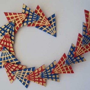 Omaggio a Balla 3 - Legno dorato e colorato - 2014