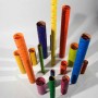 Plastic projects ( installation No 5) - Spray-painted PVC tubes - 2006