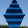 Rombo blu - Lamiera verniciata - 2002